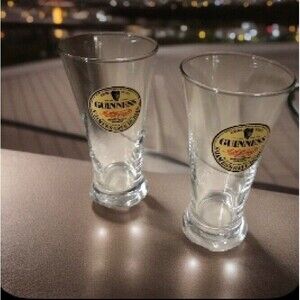 a Pair (2 ) of Guinness Pint glasses StJames’s Gate, Dublin -NMint